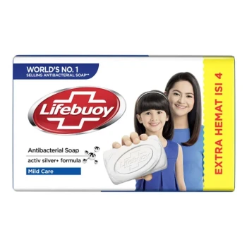 صابون جاف (حجر) لايف بوي (Lifebuoy) - العناية المتكاملة / توتال 10 الأحمر 4 قطع