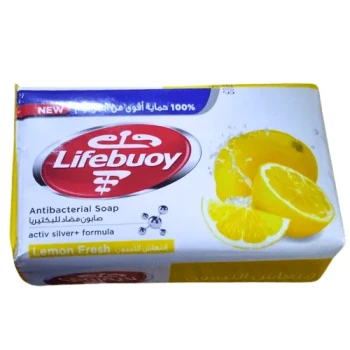 صابون جاف (حجر) لايف بوي (Lifebuoy) - بالليمون المنعش 4 قطع
