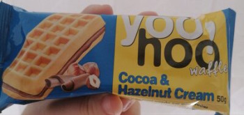 يوهو - كعك وافل طعم الكاكاو والبندق-COCOA&HUZELNUT