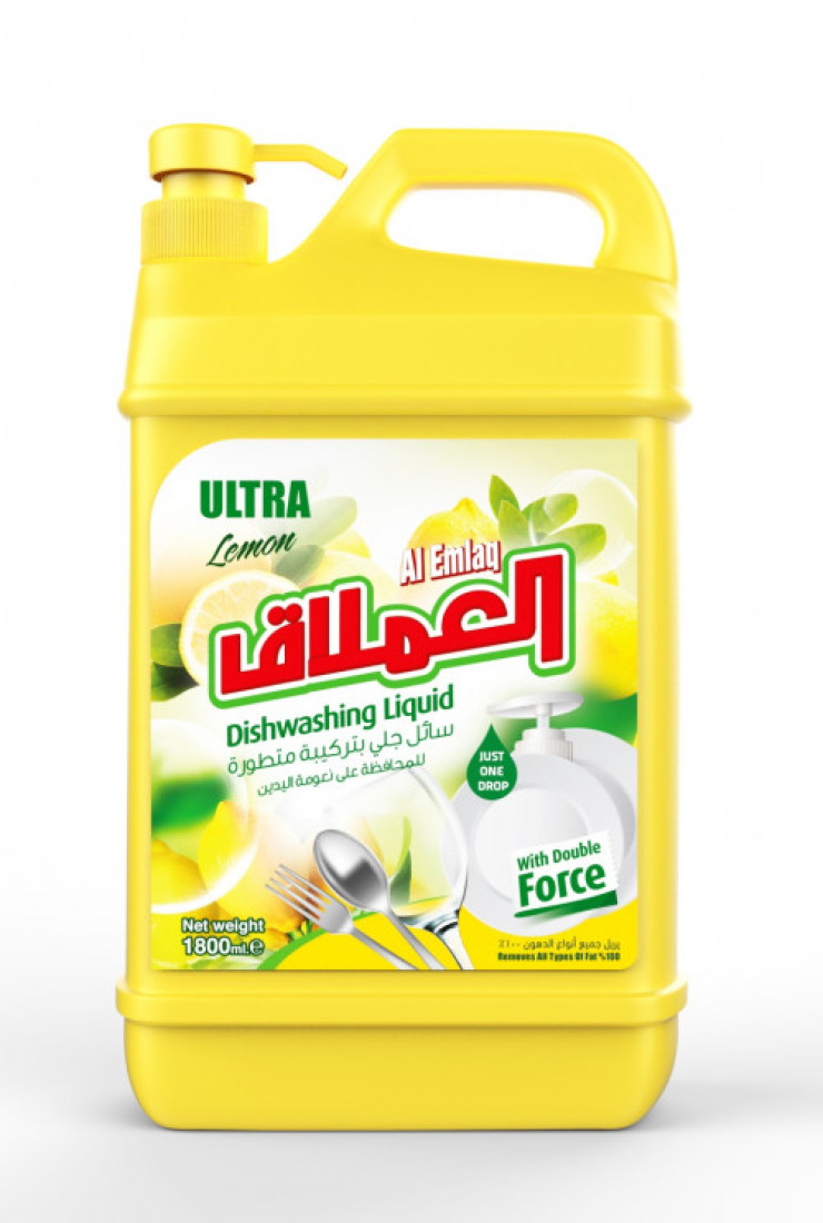 سائل غسيل الأطباق العملاق برائحة الليمون 1.8 لتر