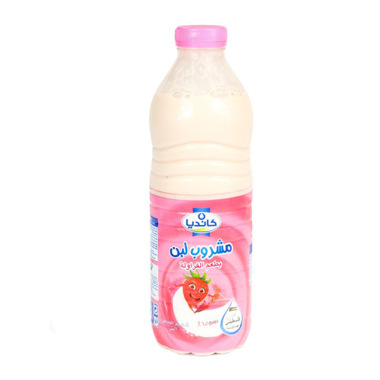 مشروب اللبن بطعم الفراولة 1لتر - كانديا